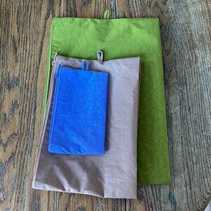 Baggu Go Pouches Nettle Set of 3